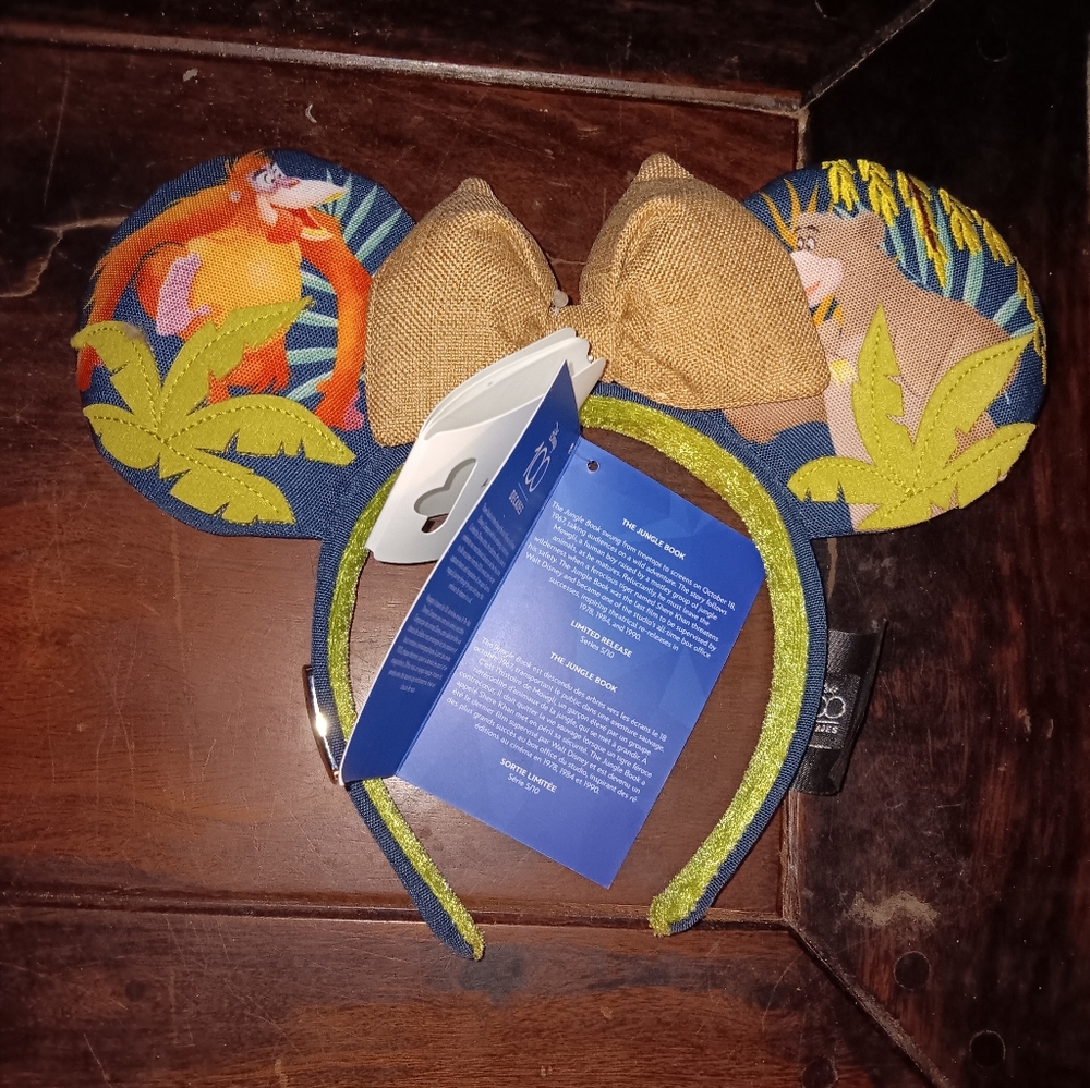 Disney100 Parks Adult Ear Headband: The Jungle Book King Louis Baloo Khan & Kaa